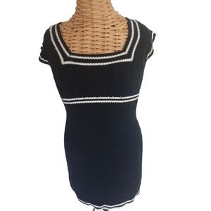 Womens Small Knit Black Dress by Derelc heart